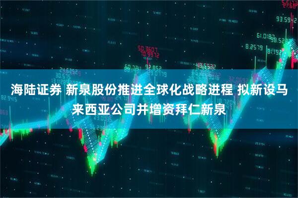 海陆证券 新泉股份推进全球化战略进程 拟新设马来西亚公司并增资拜仁新泉